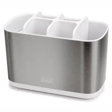 Marque Porte-Brosse à Dents Joseph Joseph Badkamer Steel EasyStore Large Blanc